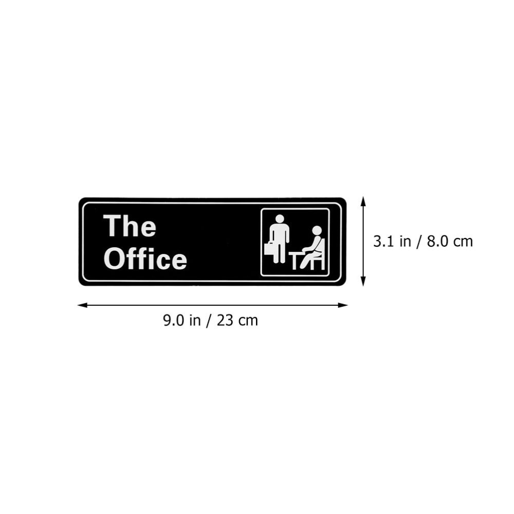 10pcs Practical Office Door Decorative Sticker English Office Door Sign Stickers English Letter The Office Sign Sticker