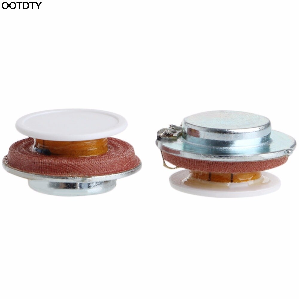 Ootdty 2 stück 27mm lautsprecher vibrationsresonanz 3w 4 ohm high fidelity audio stereo  - l060