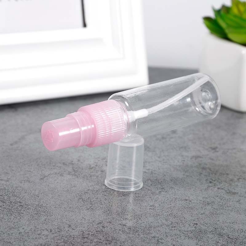 20ml rejse gennemsigtige plastik genopfyldelige flasker parfume forstøver tom sprayflaske glas lege fles makeup værktøj