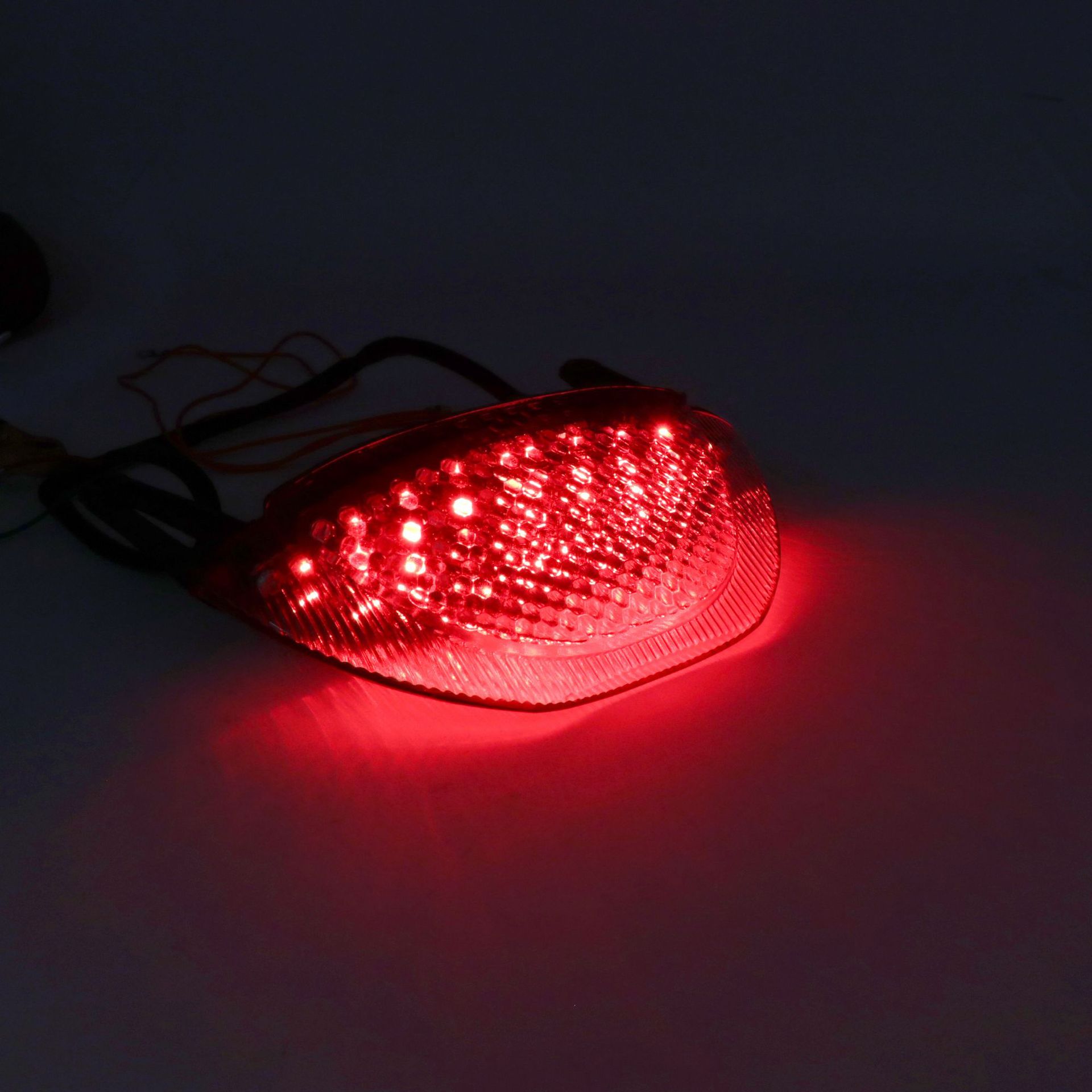 Setas e pisca de freio com luz led integrada, para honda cbr600rr, cbr 600 rr 2007, 2008, 2009, 2010, 2011 e 2012