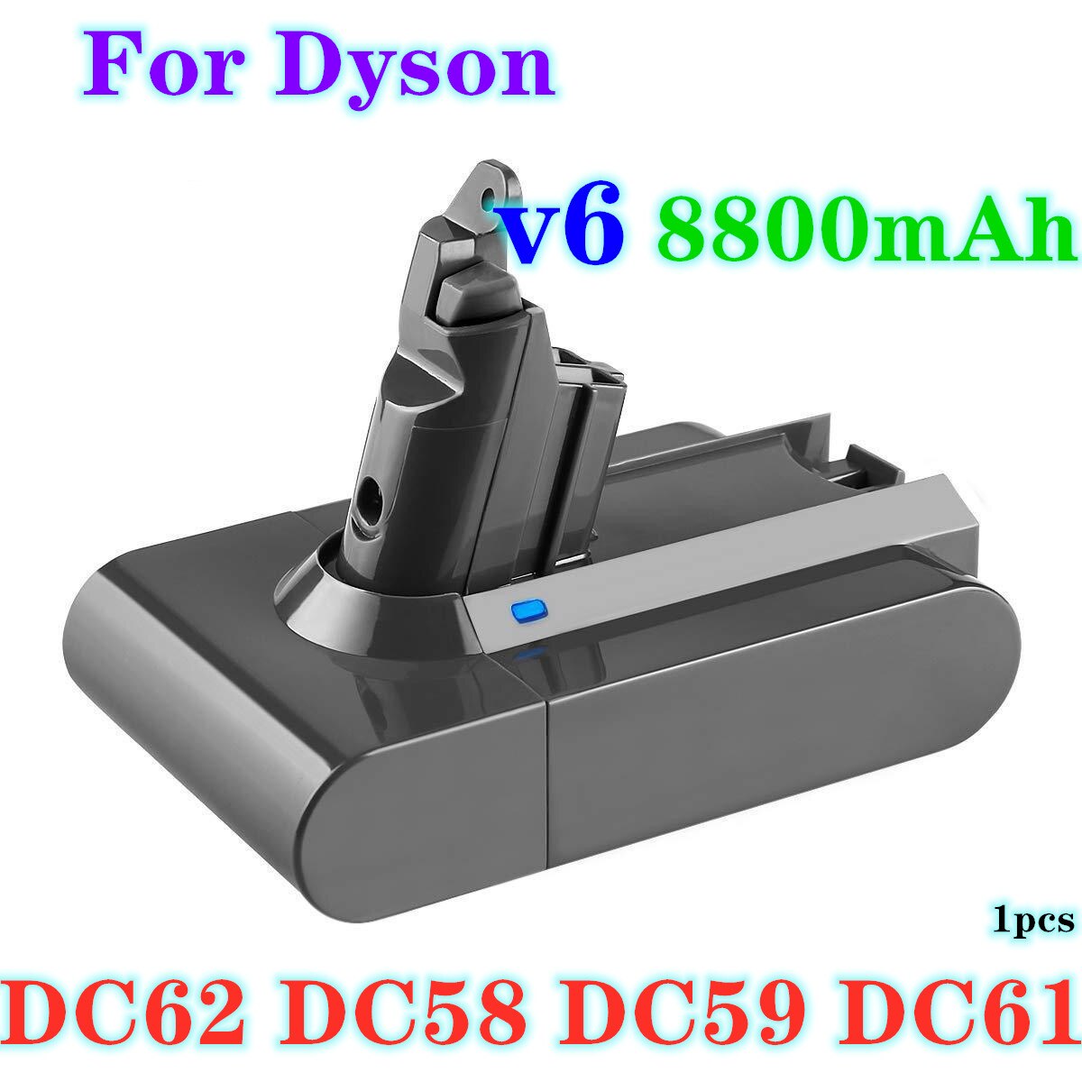 Li lon vacuum rechargeable battery Dyson v6 100% original, 12800mAh, 21.6v, 12800mAh, animal Pro