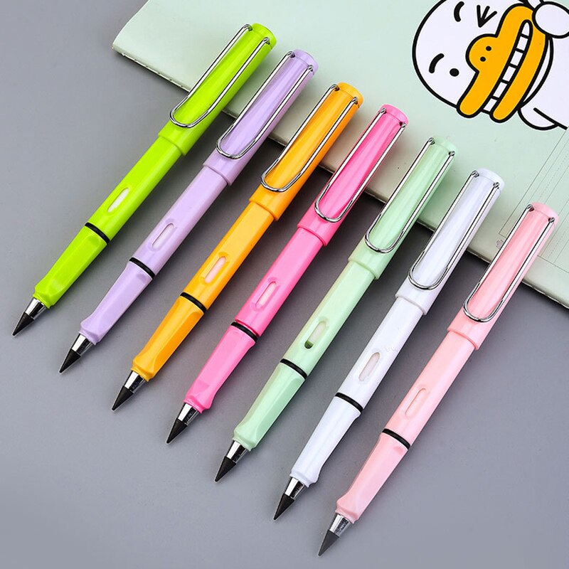 1Pcs Novelty Eeuwige Pen Onbeperkt Schrijven Potlood Geen Inkt Technologie Magic Potloden Schrijven Schets Schilderen Briefpapier