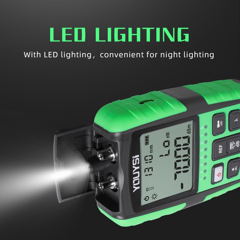 5G 10 Wavelength 4 in1 Optical Power Meter Visual Fault Locator Optical Fiber Tester VFL Network Cable Test