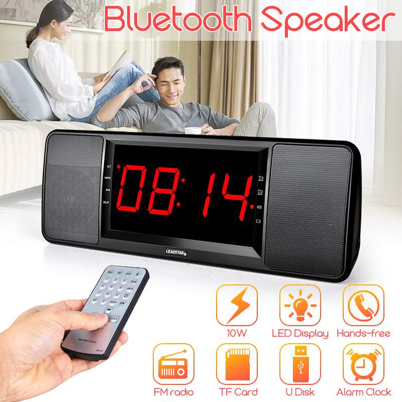 Bestalice Wekker Radio met Bluetooth Speaker, Mini Heavy Bass Draagbare Bluetooth Wekker Met LED Display, Multifunctionele Muziek Wekker Voor Slaapkamer Home Office(Blauw Bestalice Wekker Radio met Bluetooth Speaker, Mini Heavy Bass Draagbare Bluetooth Wekker Met LED Display, Multifunctionele Muziek Wekker Voor Slaapkamer Home Office(Blauw