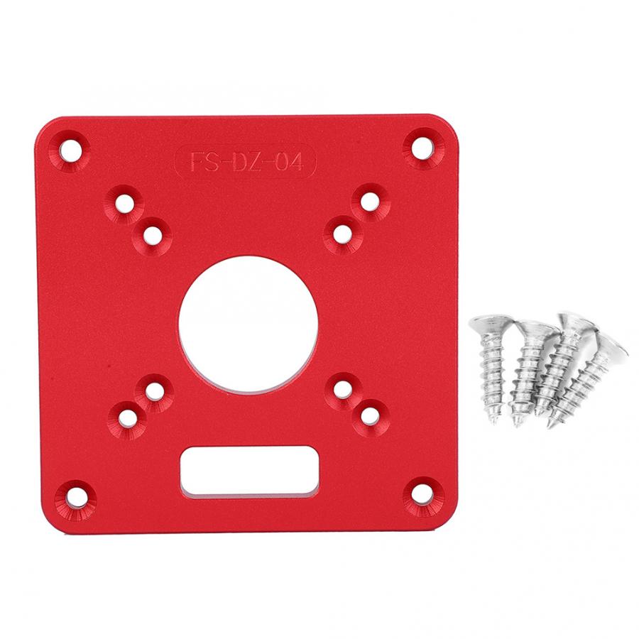 Router Table Insert Plate Aluminum Alloy 6061 Anodic Oxidation Engraving Router Table Plate Tools