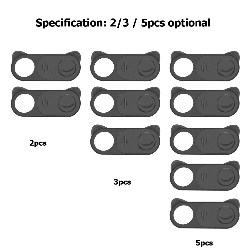 Tongdaytech WebCam Cover Shutter Magnet Slider Plastic Universal Antispy Camera Cover For Laptop iPad PC Macbook Privacy Sticker