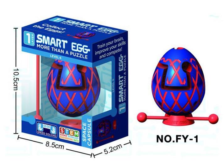 ZK30 Doolhof Eieren Paasei Kinderen Puzzel Doolhof Decompressie Bal Denken Speelgoed Doolhof Ei Kerst Kinderen Dag: Blue