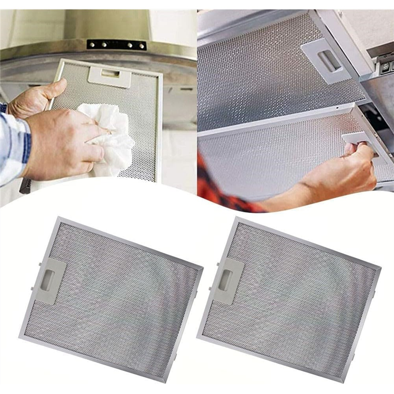 B89B-para Extractor de cocina, filtro de grasa de repuesto, aspirador de malla de ventilación de campana extractora de aluminio y Metal para campana extractora