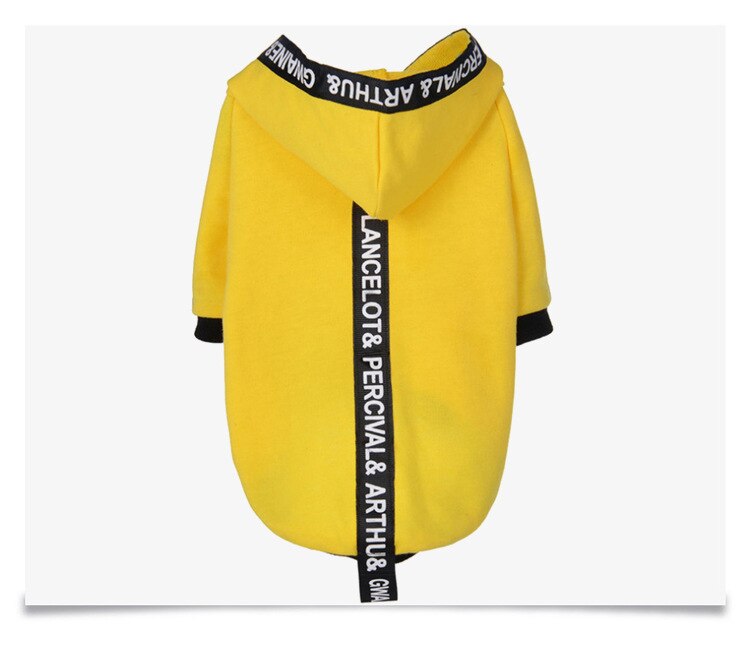 Mode Hond Kat Kleding Warm Huisdieren Honden Kleding Kleine Medium Honden Kostuum Leisure Katten Honden Hoodie Chihuahua Outfit Ropa Perro: YELLOW / L