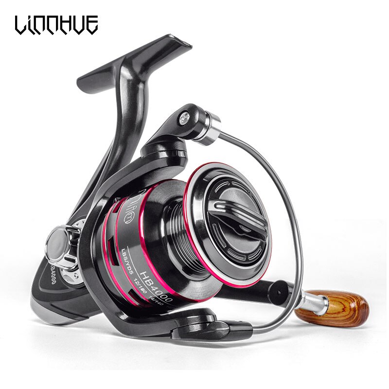 LINNHUE 8KG Max Drag Stainless Steel Handle Line Spool Saltwater Fishing Accessories Fishing Reel All Metal Spool Spinning Reel