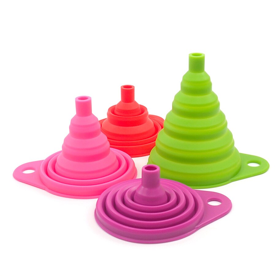 1pc mini silicone hopper Foldable Funnel Hopper Kitchen Cozinha Cooking Tools Accessories plaster shovel hopper Kitchen Gadgets