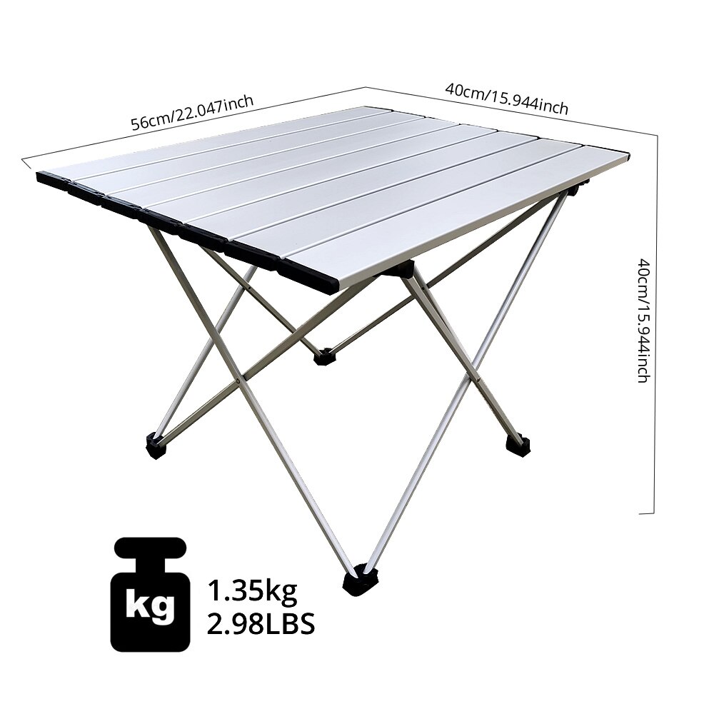 Sportneer Draagbare Camping Tafels Met Mesh Opbergtas, Ultralight Camp Folding Side Tafel, aluminium Tafel Top Geweldig Voor Kamp,