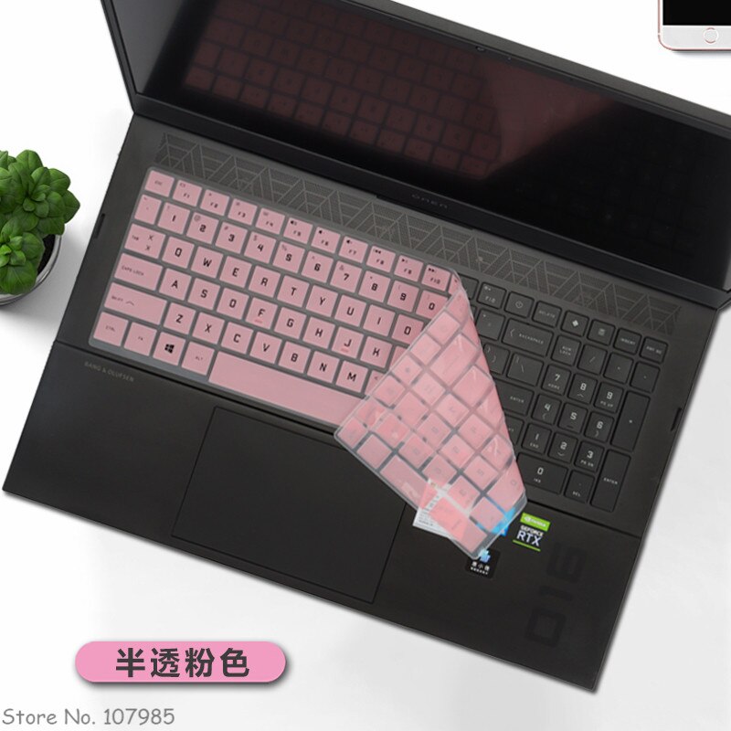 Silicone Clear TPU Laptop keyboard Cover Protector Skin For HP Victus 16.1&quot; Gaming Laptop / HP Victus 16 inch Notebook: Pink