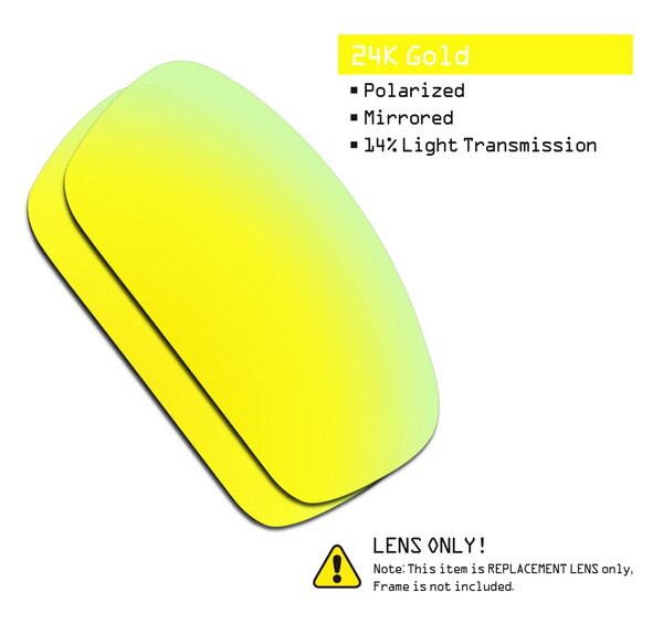 SmartVLT Polarized Replacement Lenses for Oakley Splinter Sunglasses - Multiple Options: 24K Gold-ShieldCoat