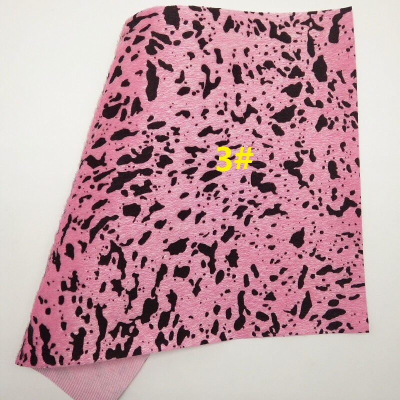 PINK Glitter Fabric, suede Synthetic Leather, Faux fur Fabric Sheets For Bow A4 21x29CM Twinkling Ming XM012H
