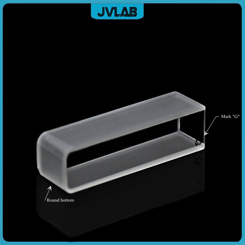 Glas Cuvette Vloeibaar Monster Mobiele Light Path 10Mm Absorptie Cellen 3.5Ml Gebruik Voor Spectrofotometer Frit Sinteren Technologie 4/Pk