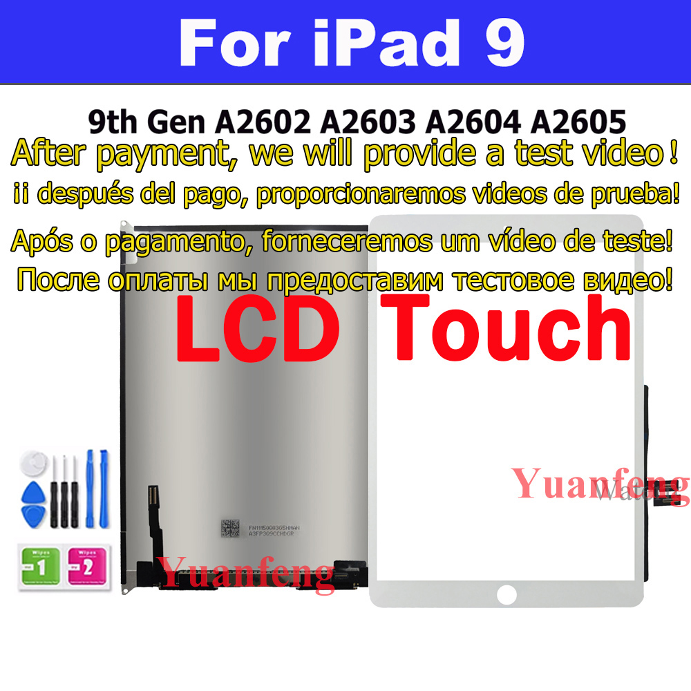 Reparasjon av nettbrett, lcd-berøringsskjerm til ipad 7 8 10.2 , 7th , gen.  a2197 a2198 a2200 8th a2270 a2430 a2428 a2429 9th a2602: Lilla