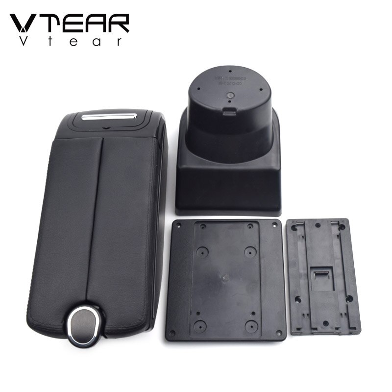 Vtear for Hyundai i20 car armrest leather arm rest usb storage box ABS center console accessories interior parts automobile
