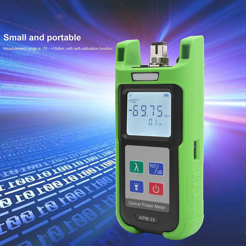 KPM-35 Optic Fiber Power Meter FTTH Fiber Cable Tester And Singlemode Fiber Optical Light Source -70 - +10Dbm