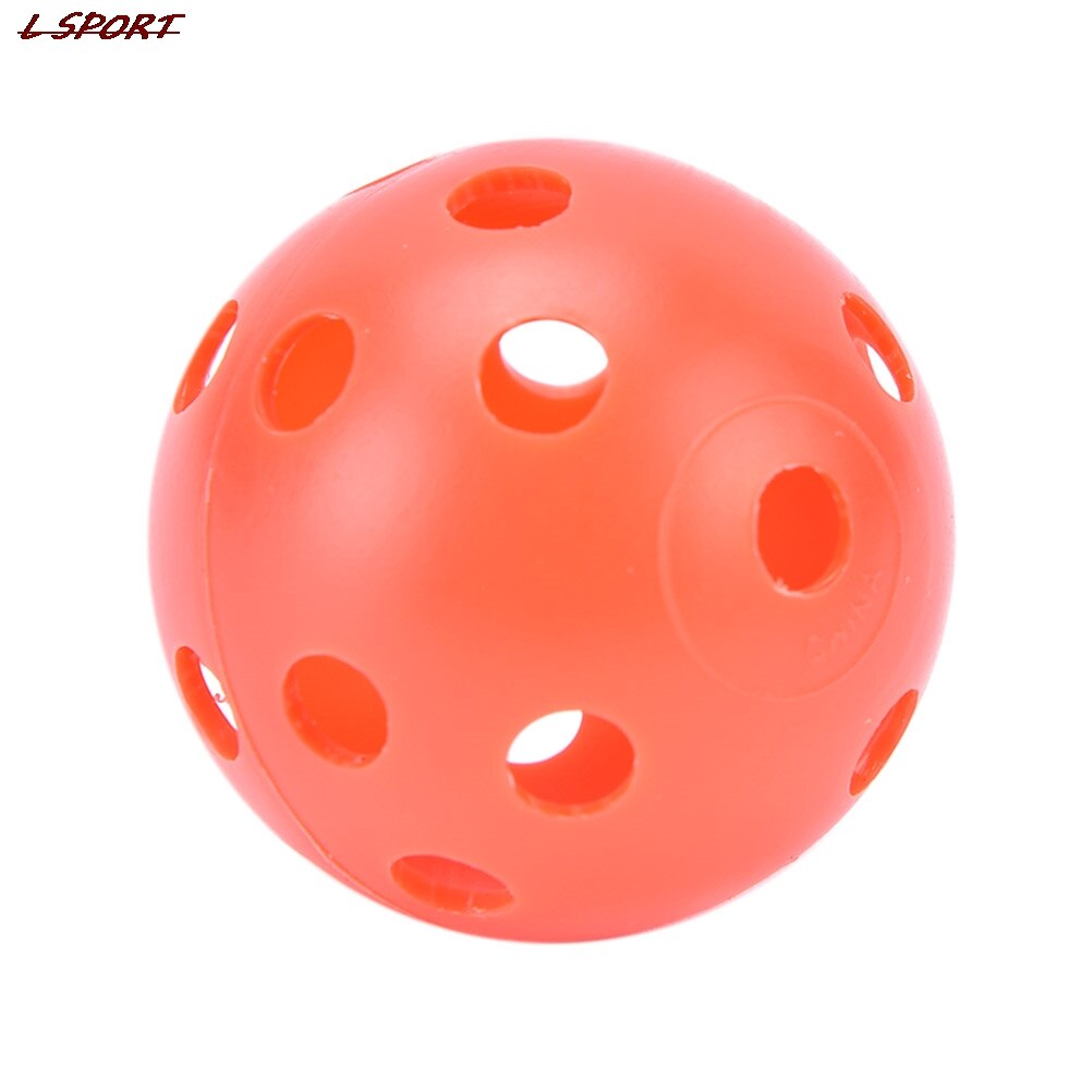 Random Colors Plastic Golf Balls Airflow Hollow Golf Practice Training Sports Balls 20Pcs