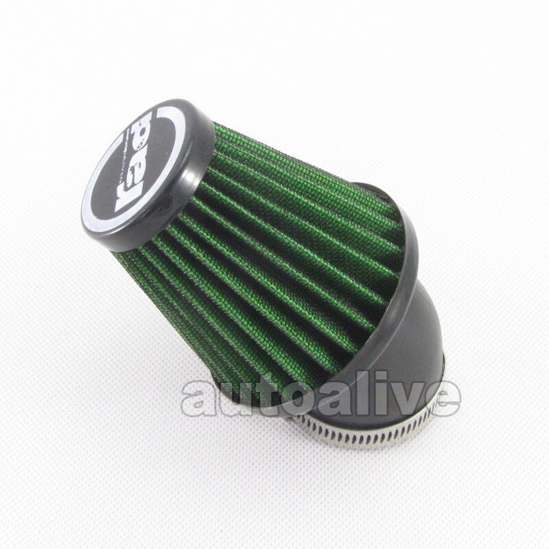 Motorcykel 48mm diameter kegle power luftfilter til 125cc 150cc gy6 scooter atv cykel: Grøn