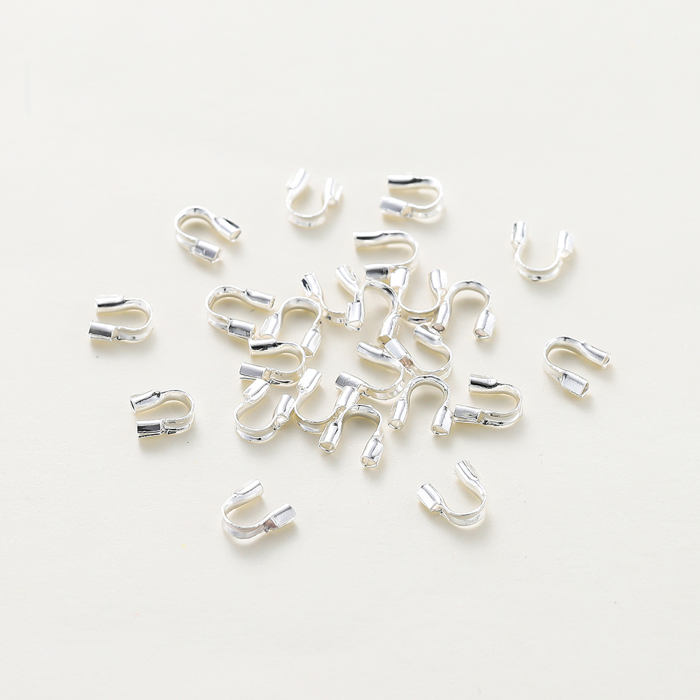 14K/18K Gold Plated Brass Wire Protectors Wire Guard Protector Loop U Shape Clasps Connector for DIY Jewelry Making Accessories: 12mm / Red