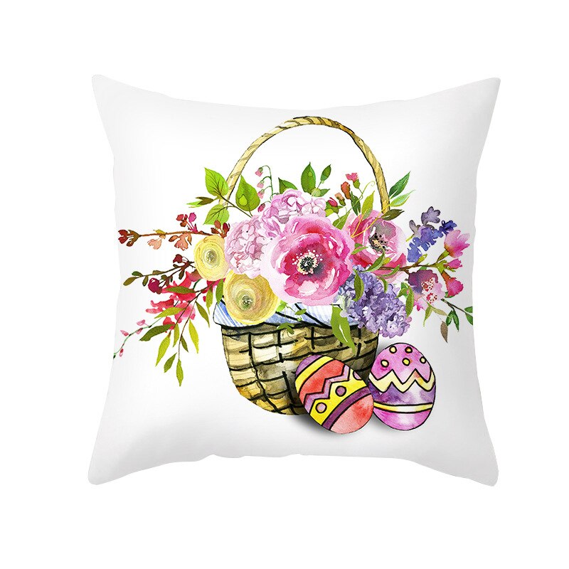 Kids Kussensloop Brief Kussenhoes 45*45 Sierkussen Covers Decor Kussens Bank Polyester Bloemen Home Decor Kussenslopen: 5