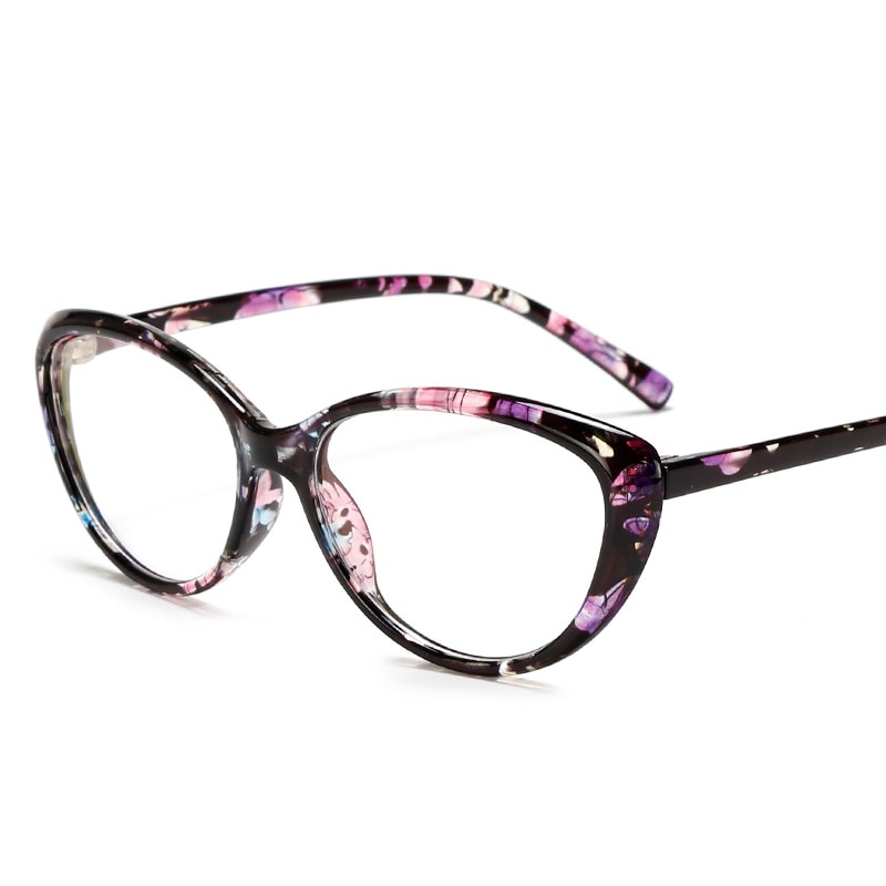 Zilead Spectacle Frame Cat Eye Glasses Frame Clear Lens Women Brand Eyewear Optical Frames Myopia Black Red Eyeglasses Frame