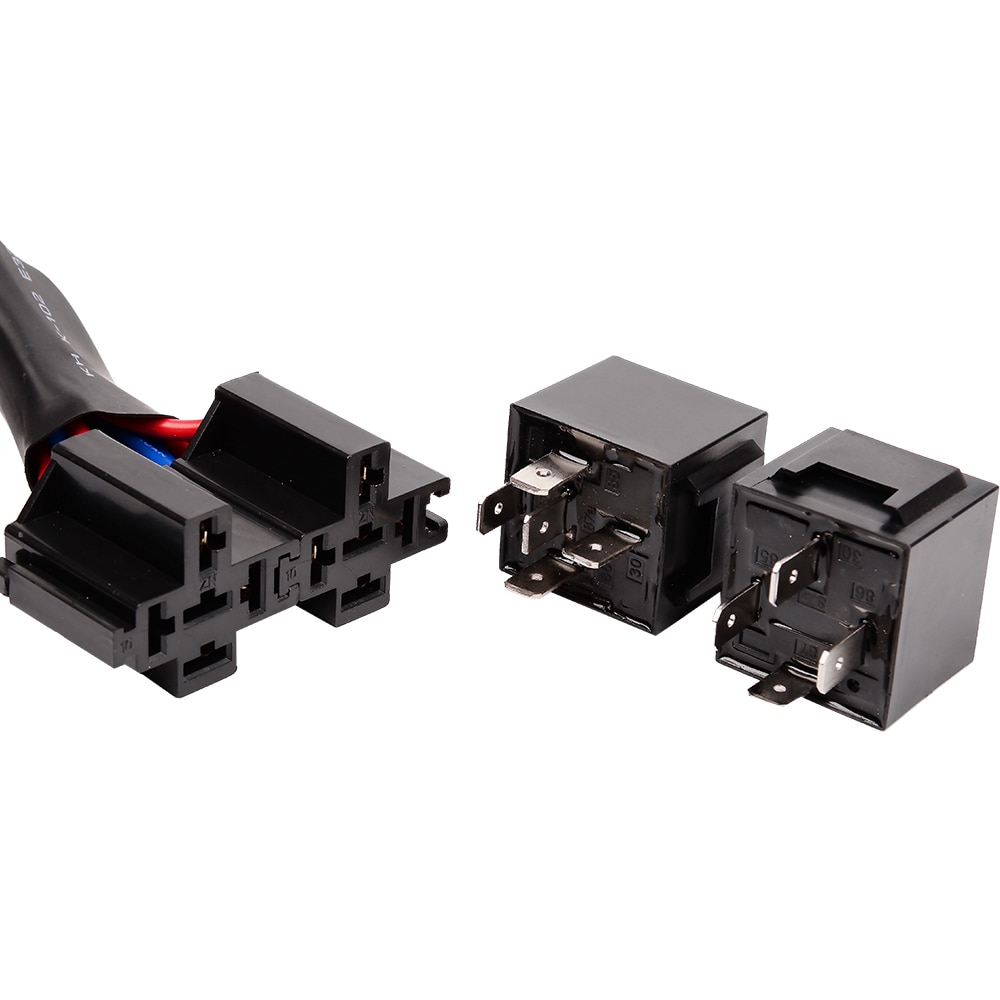 YUNPICAR 1Set 2 Headlight Harness H4 Headlight Relay Harness