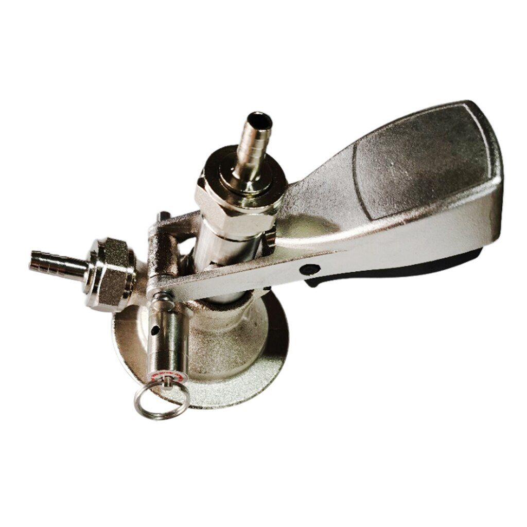 G Style Beer Keg Coupler Bass G Type Beer Tap Coupling Adapter, Brass coupler body, nickel plated