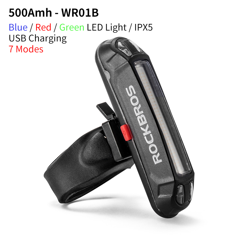 ROCKBROS Bicycle Light Rear Bike Lights LED USB Cycling Tail Lamp Bicycle Saddle Light luces bici MTB Accessories Bike Taillight: WR01B