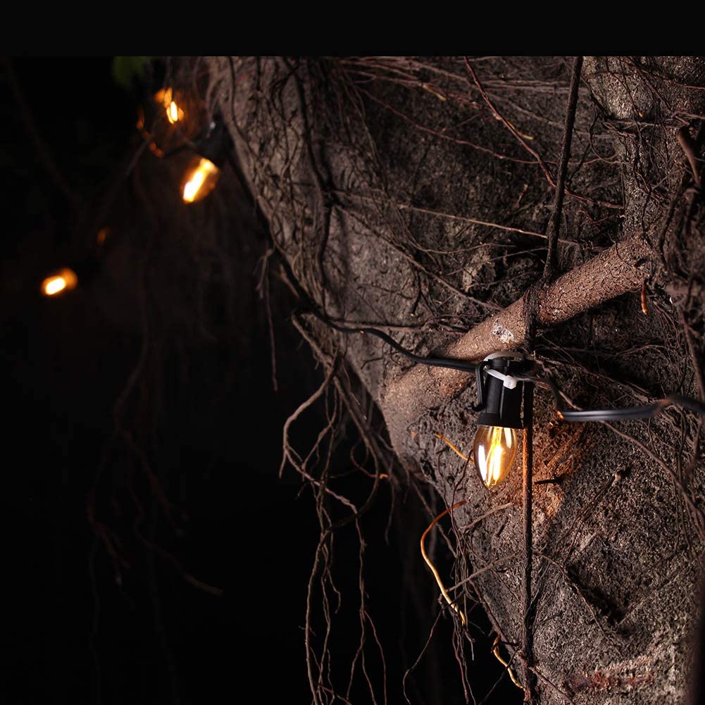 Bombillas LED de noche C7 lámpara E12 E14 Base bombillas decorativas 0,5 vatios vela pequeña mini bombilla 2200K vidrio ámbar