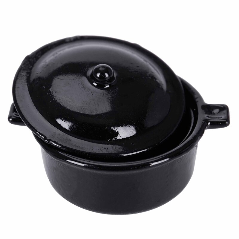 Dollhouse Miniature Kitchen Utensil Cookware Cerole Dish Stew Pan Stockpot 12th Scale