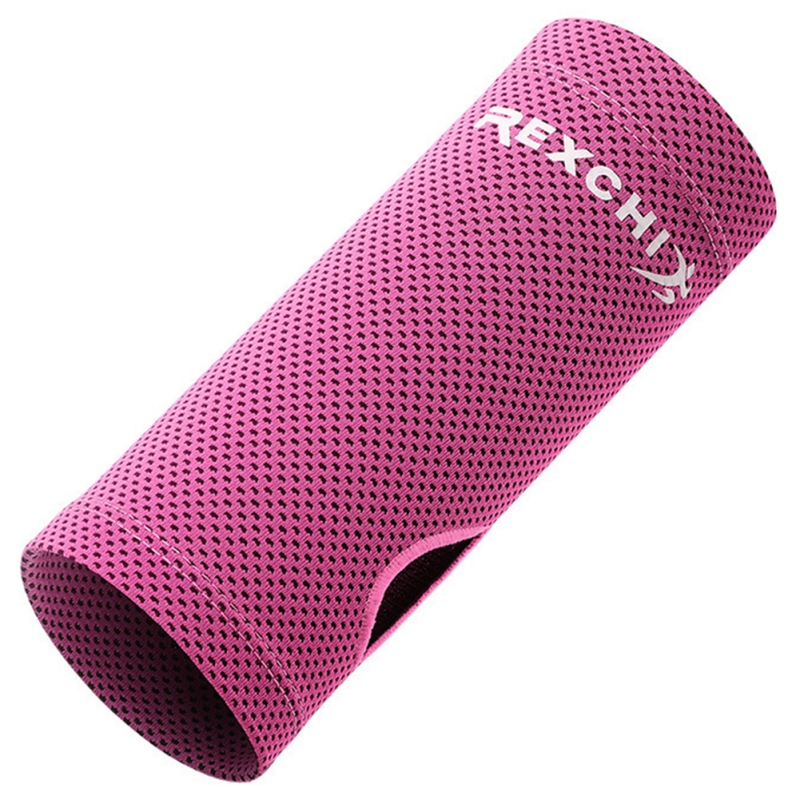 1PC Wrist Brace Support Breathable Ice Cooling Wristband Wrap Sport Sweatband For Gym Fitness Tennis Yoga Volleyball Running: pink 2 / S