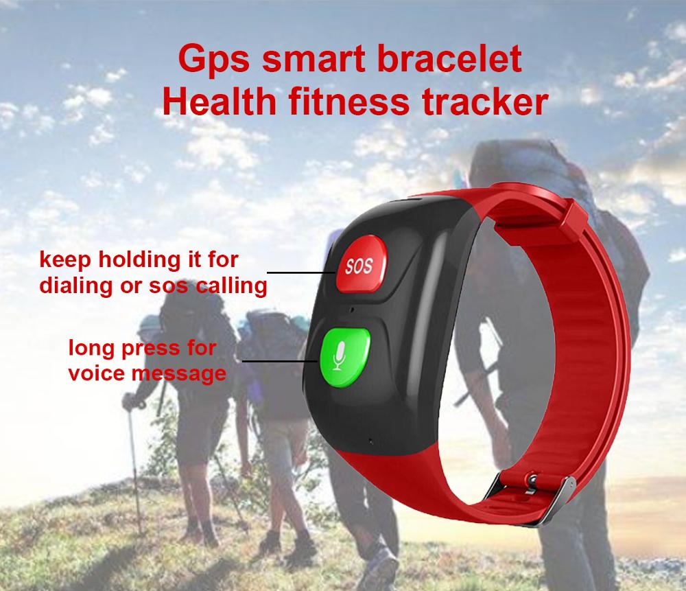 gps bracelet gps watch tracker sos dialer parental altheimer care big sos button heart rate blood pressure elderly care