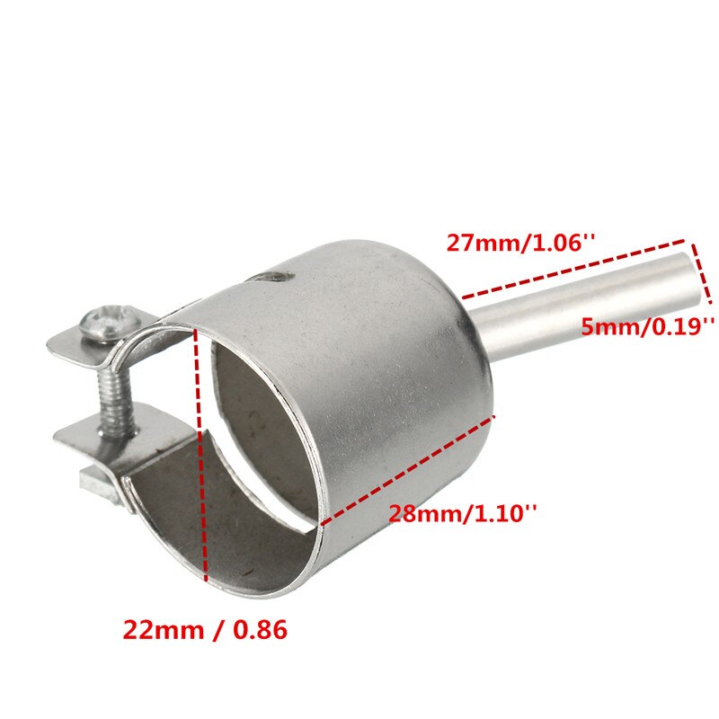 5mm Zilver Rvs Air Nozzles Diameter 22mm Nozzle Voor 858 858A 858D 868 878 898 Solderen station