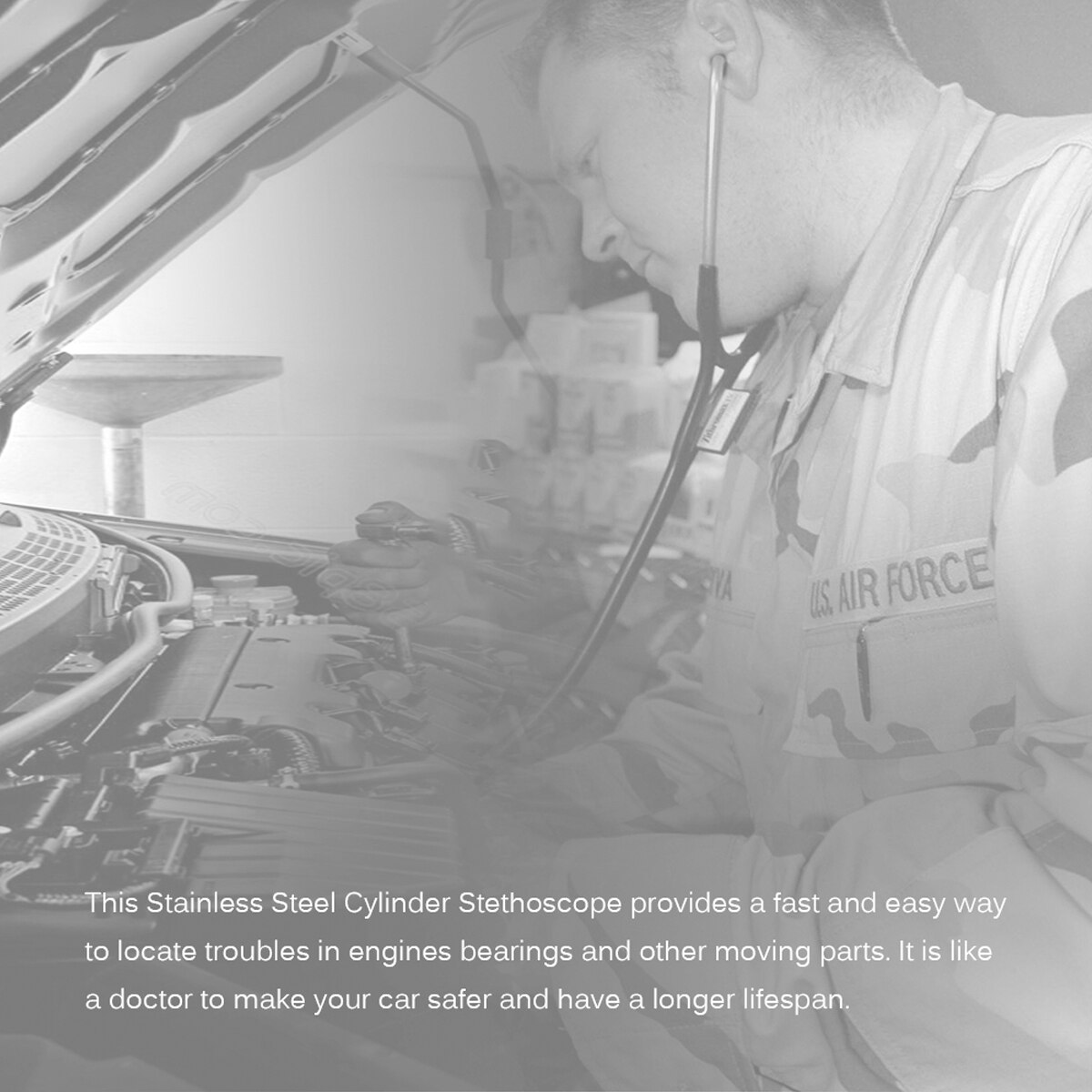 Auto Motor Stethoscoop Monteur Auto Rvs Diagnostic... Vicedeal