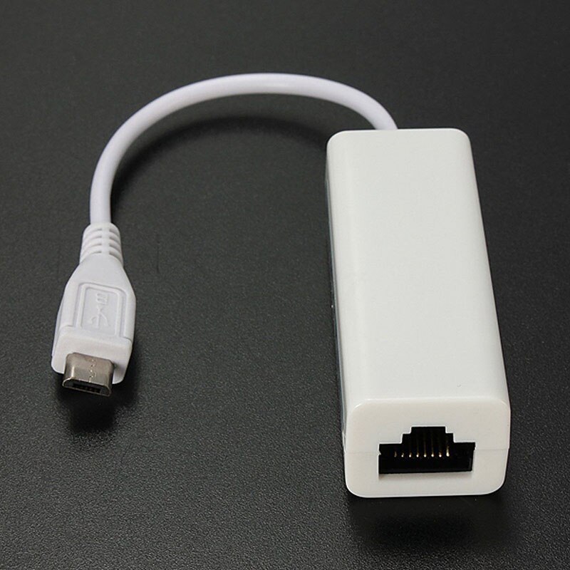 Micro USB 2.0 5P to RJ45 Networks Lan Ethernet Cable Converter Adapter for Tablet PC C66