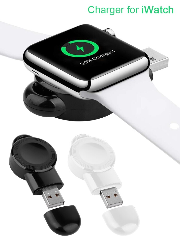 QI Wireless Charger For IWatch 5 4 3 2 1 Portable Mini External Battery Pack For Smart Watch Wireless Charger