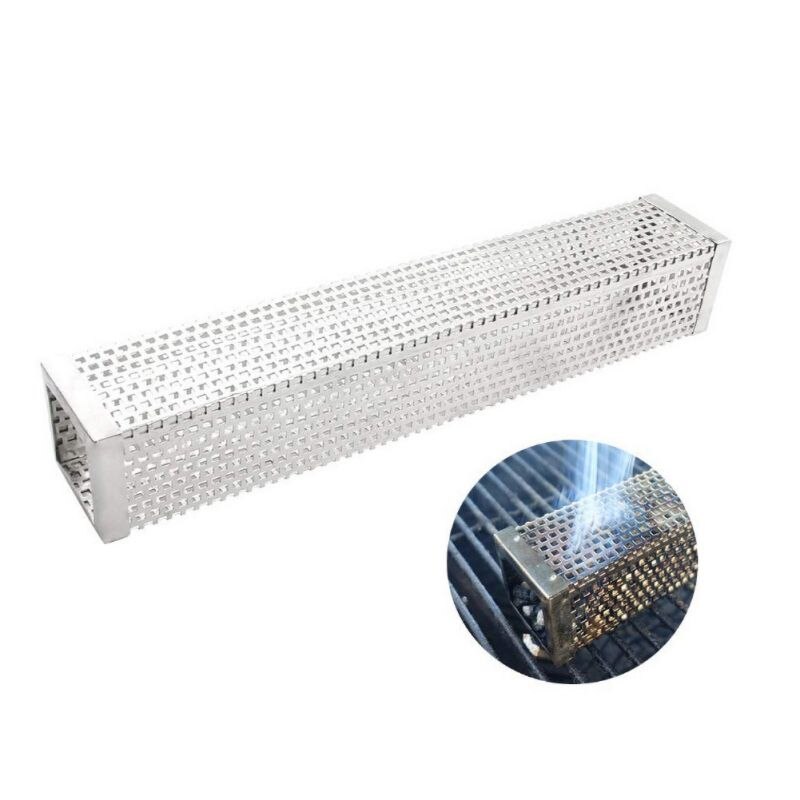 Barbecue Stainless Steel Smoke Pipe Weber Perforated Web Barbecue Grill Generator Smoker Filter Set: S12