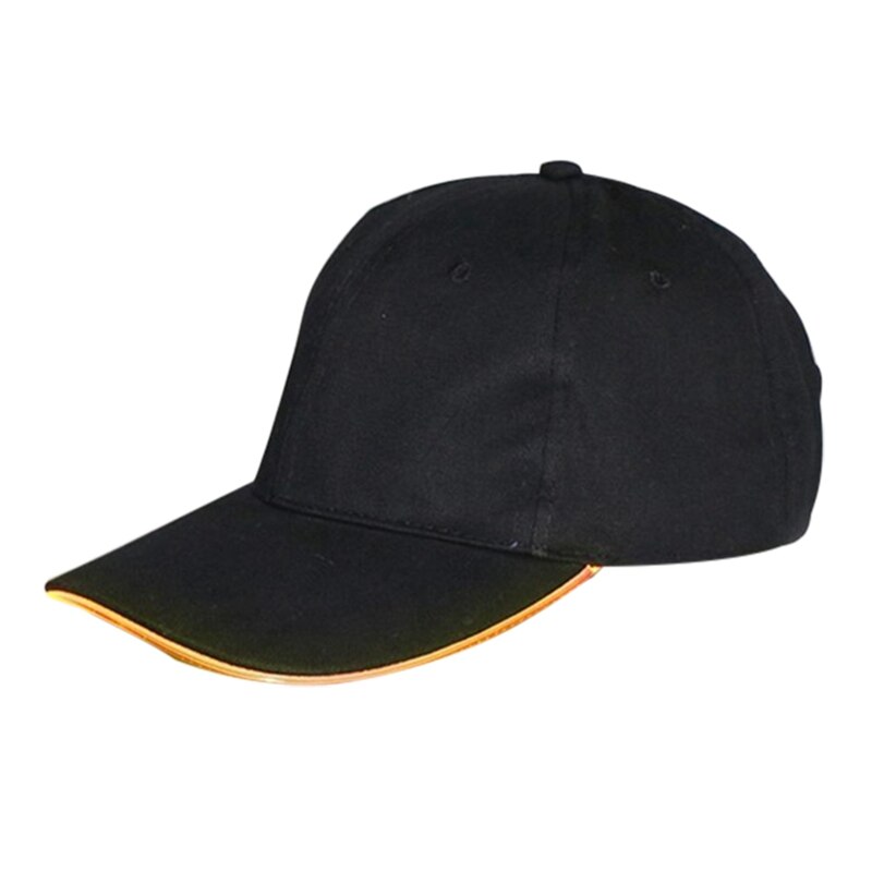 Cool LED Baseball Cap Battery Operated Shine at night Cotton Peaked Hat Outdoor Sports Wear With Adjustable Back Closure: 9