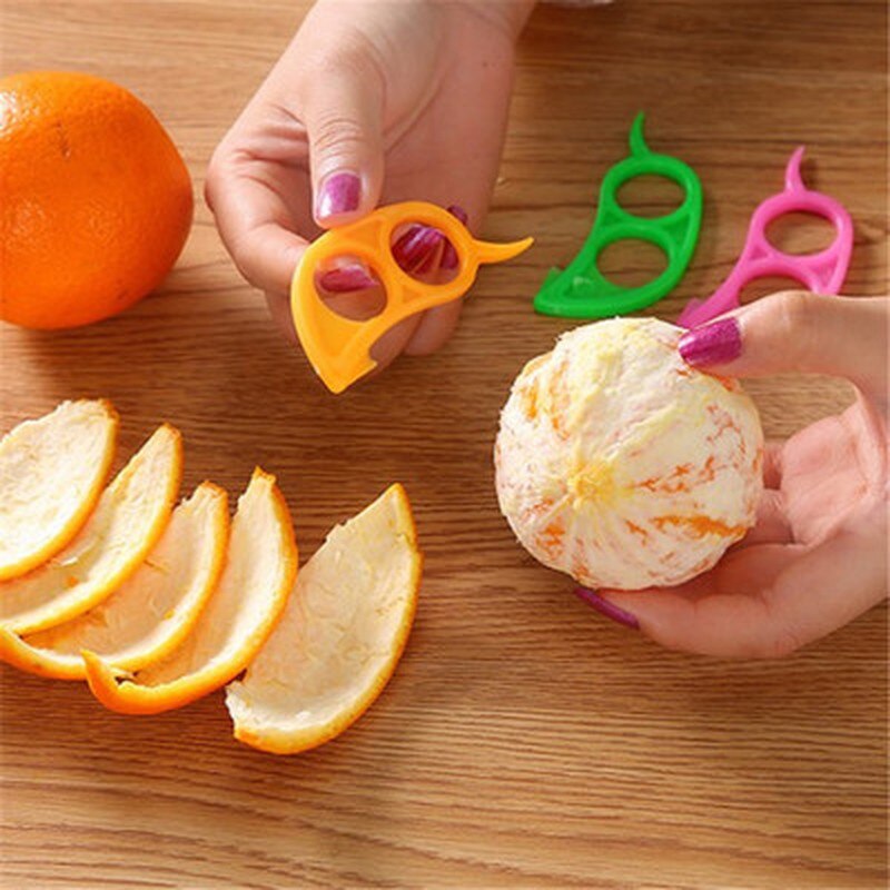 1 Pc Oranje Dunschiller Citroen Zester Fruit Stripper Opener Citrus Mes Keuken Gereedschap Gadgets