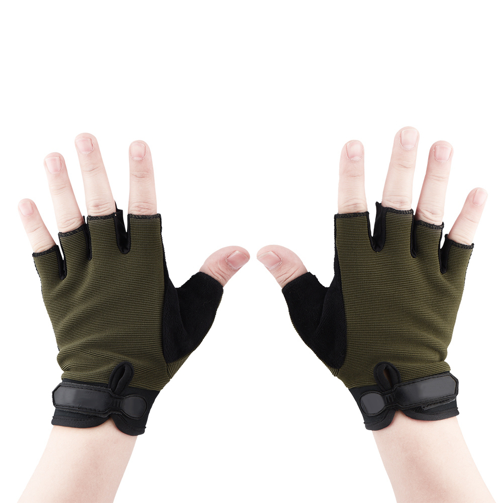Gants de vélo ajustables pour enfants, unisexes, à enfants-enfants-demi-doigts, respirants, antidérapants, durables, pour l'équitation, le cyclisme