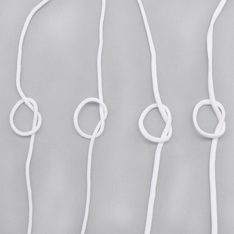 20m 2.5-4mm vita runda platt tunt elastiskt band rep gummiband snöre öronsnöre gör-det-själv sömnad hantverk öronhängande rep tillbehör