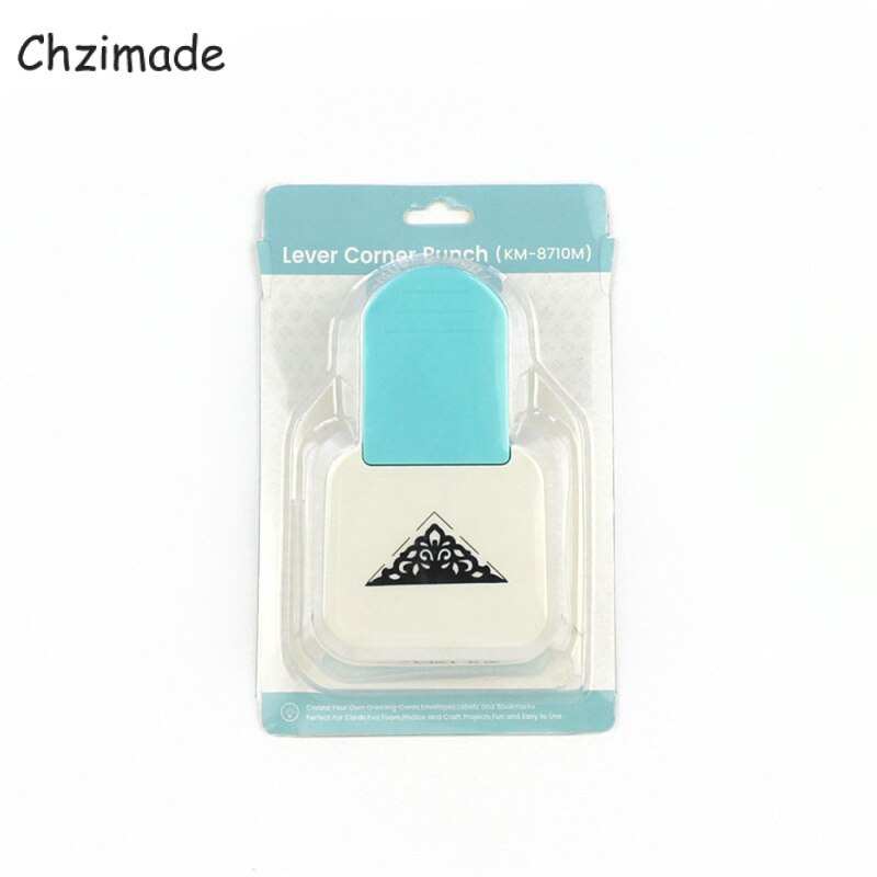 Chzimade Driehoek Vormige Grote Hoek Papier Snijmachine Punch Card Photo Cutter Tool Grens Puncher Scrapbooking Ambachten