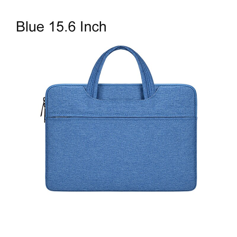 Women Men Bag Laptop Handbag Travel Bussiness Male Briefcase 13.3 14.1 15.6 Inch Notebook Bag For Macbook Air Pro PC Sleeve Case: Blue 15.6 Inch