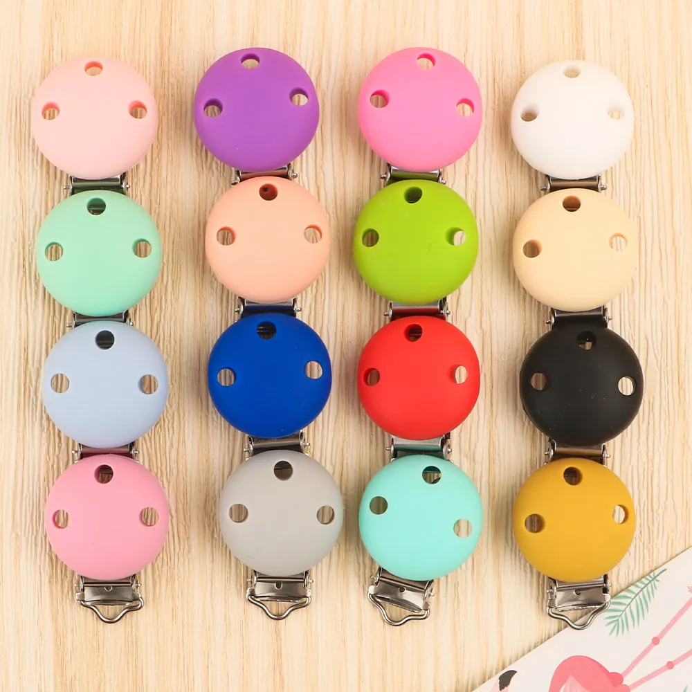 LOFCA 3Pcs/Lot Silicone Clips Round Heart Shaped Clips jewelry creation clip Tools clips for Necklace Jewelry Accessories