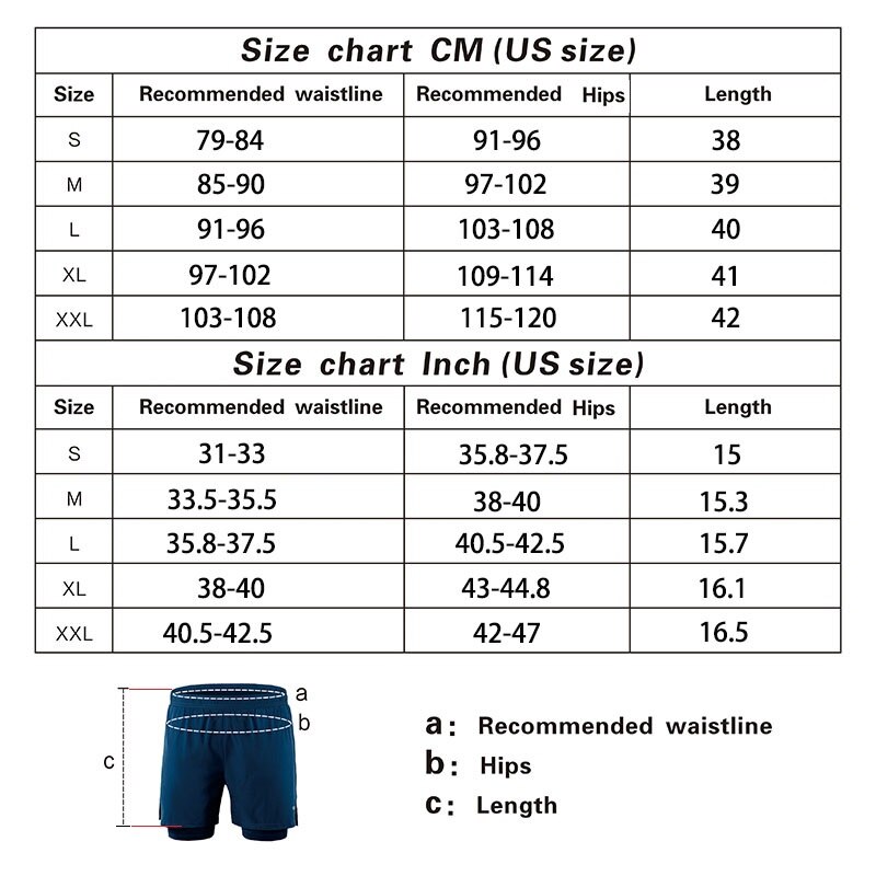 ARSUXEO Herren 2-in-1 Laufshorts - Schnelltrocknend - Trainingsshorts mit Innenhose