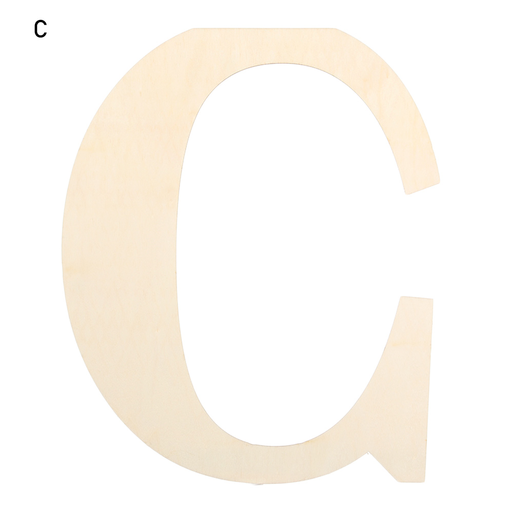 Ornamentos de porta de parede semiacabados, decoração de casa em branco pintável 30cm letras de madeira alfabeto inacabado diy artesanato em madeira: royal blue