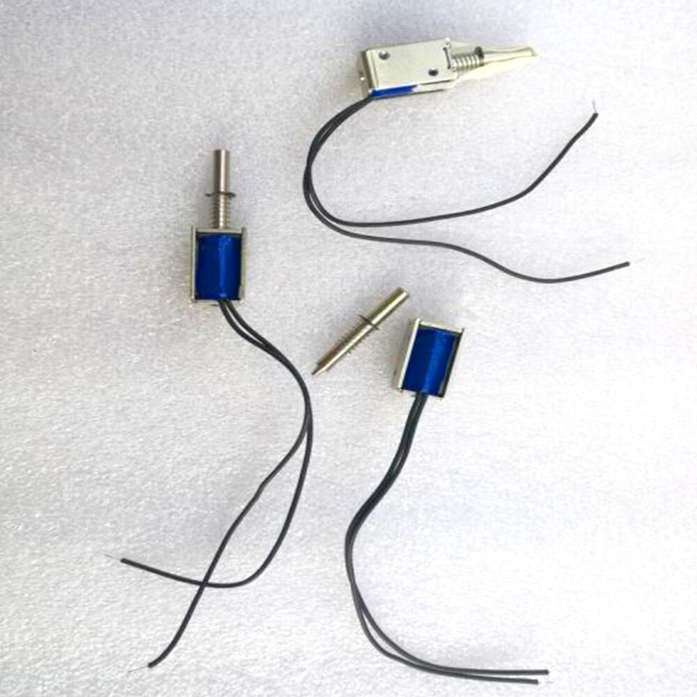 Mini electroimán de válvula Micro solenoide DC 3V-12V, marco abierto, tipo de extracción de CC, imán para válvula de aire y agua eléctrica de 6V y 12 voltios